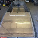 Frogging deck added to aluminum boat