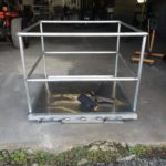 Aluminum forklift pallet fabricated by Acadiana Propeller
